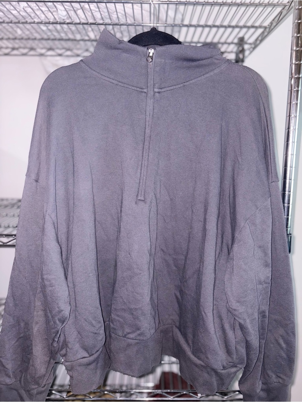 GAP Gray Quarter-Zip Women's Pullover Sweater